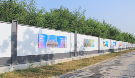 K8凯发品牌建材钢围挡、pvc围挡符合深圳市政府统一标准的围挡，美观环保、安全稳固。